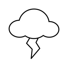 Rainy cloud symbol