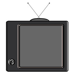 old tv isolated icon