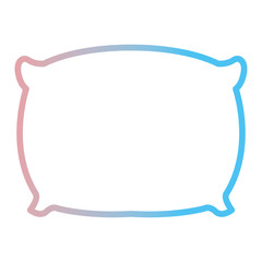 pillow bed isolated icon