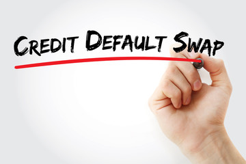 CDS – Credit Default Swap acronym, business concept background