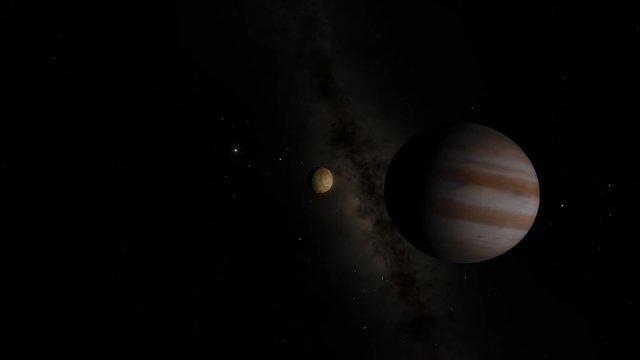 Jupiters Moon Day To Night Transition Animation 