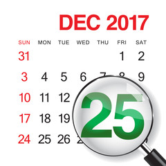 Close-up on christmas day 2017.