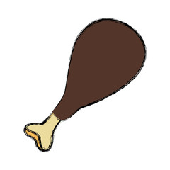 Chicken leg food