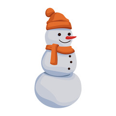 Snowman winter cartoon