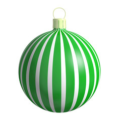boule de noël verte
