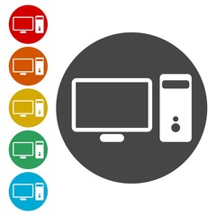 Desktop computer icon 