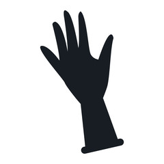 Winter glove isolated