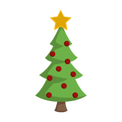 Christmas tree isolated