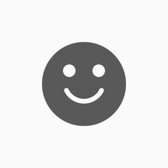 Fototapeta premium smile icon, happy vector