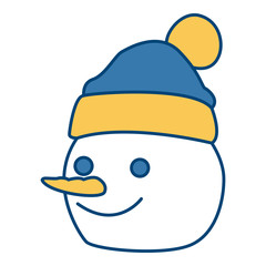 Snowman winter cartoon