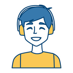 Young man with earmuffs