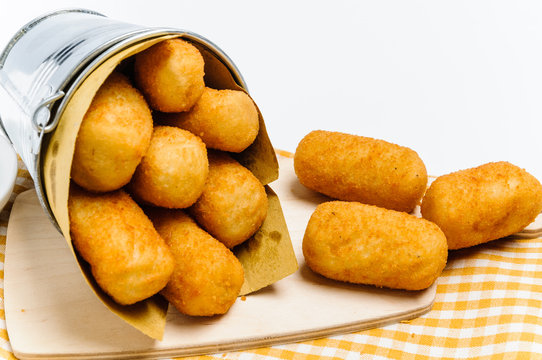Crocchette di patate, close-up