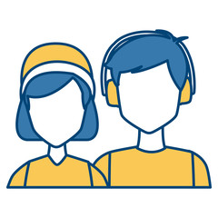 Winter couple avatar