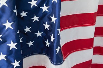 Close-up of an American flag