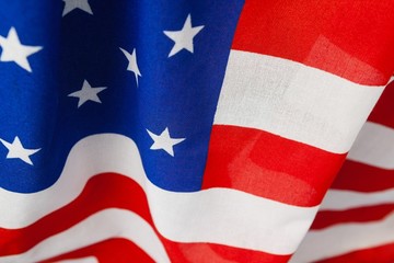 Fototapeta premium Close-up of an American flag