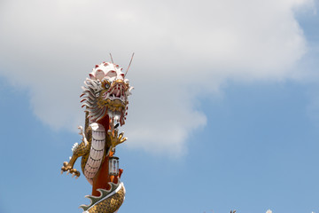 Dragon decoration on Chinese temple