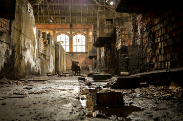 old lost abandonend factory building