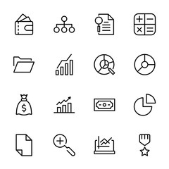 Business icon set.