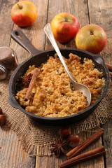 homemade apple crumble