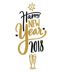 Happy new year calligraphy