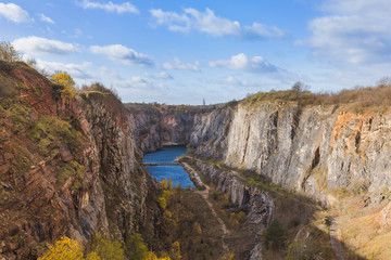 Fototapeta na wymiar Canyon Velka Amerika in Czech Republic