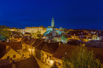 Fototapeta premium Cesky Krumlov cityscape in Czech Republic