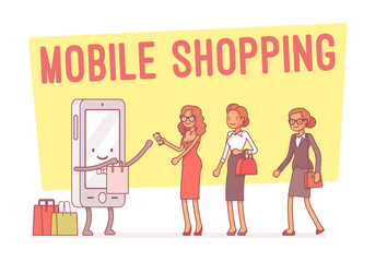 Mobile shopping for women