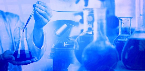 Scientist making chemical 