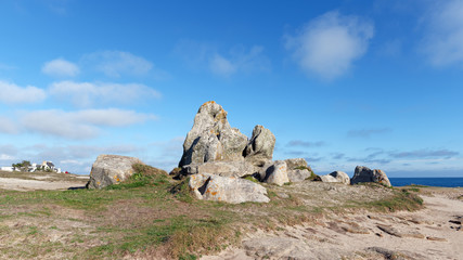 Rochers du Goudoul  sur la côte du Finistère
