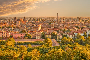Wandaufkleber Panorama of the Bologna city in Italy © Vivida Photo PC