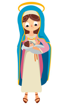 Virgin Mary. Saint Mary. The Mother of God.