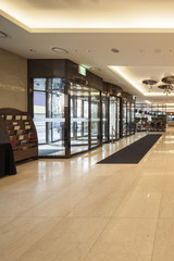 hotel lobby interior in seoul, korea.