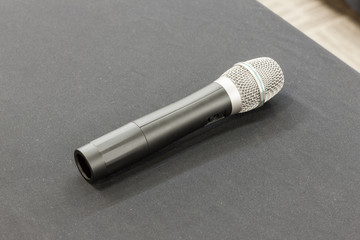mic close up on the table