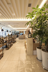 restaurant, coffee shop, hotel interior in seoul, korea