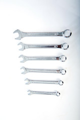 wrench on white background