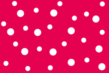 水玉模様・赤背景