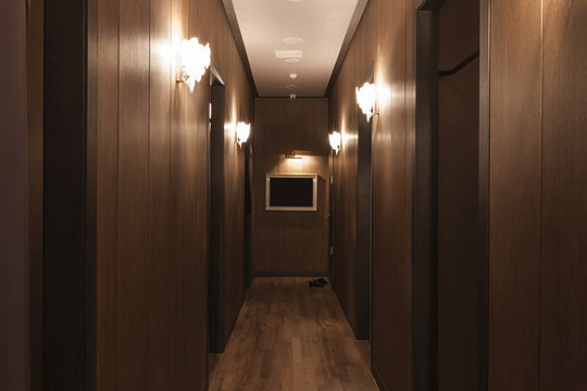 hotel passage interior in seoul, korea