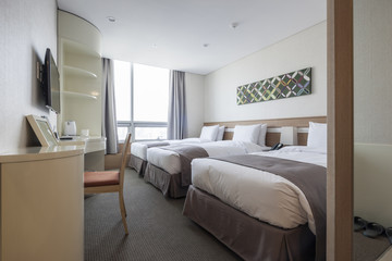 hotel interior in seoul, korea