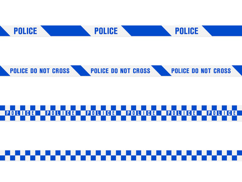 Blue Police Tape
