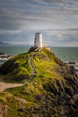 Fototapeta na wymiar Ynys Llandwyn lighthouse Anglesey Wales