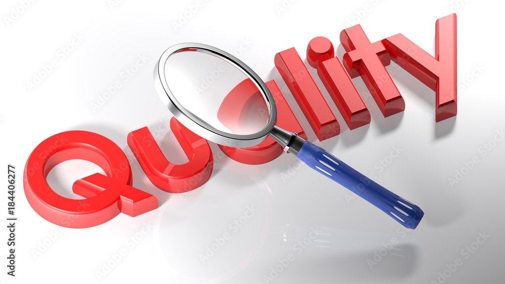 Poster a magnifier is passing over the write 