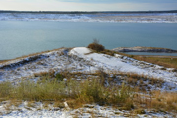 Blick über den neuen See, aus Tagebau werden Seen