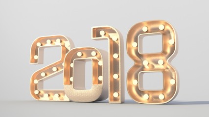 3D number 2018