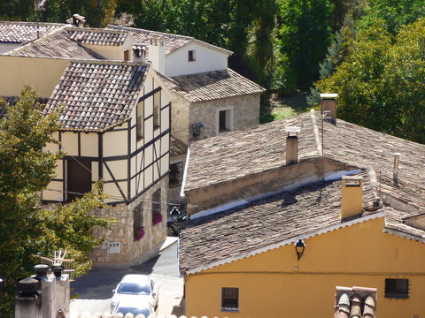 Palomera en Cuenca. Pueblo de Castilla la Mancha (Espa&ntilde;a)