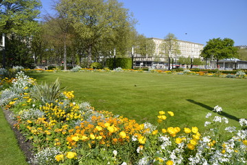 Le Havre / Frankreich / Blumenmeer / Stadtplatz / Rathausplatz / Natur / Bunt und wunderschön