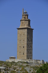 Fototapeta na wymiar La Coruna Leuchtturm