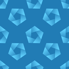 Abstract seamless pattern with pentagons.
