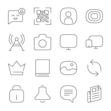 Simple web icons set. Universal web icon to use in web and mobil