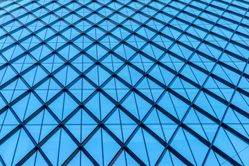 Geometric pattern of a glass wall