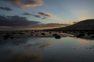Sunset in Playa Costa Calma, Fuerteventura
